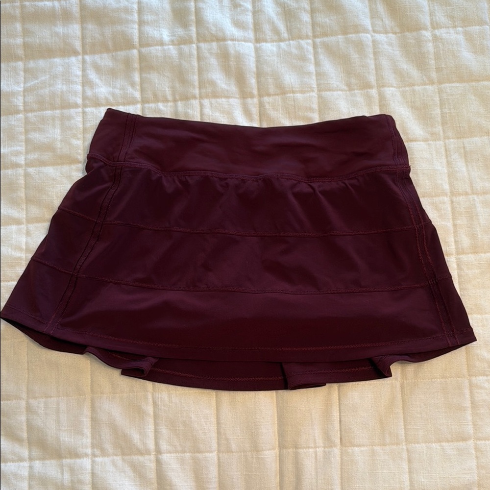 lululemon athletica Burgundy Mini Skirt